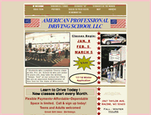 Tablet Screenshot of amprodrivingschool.com